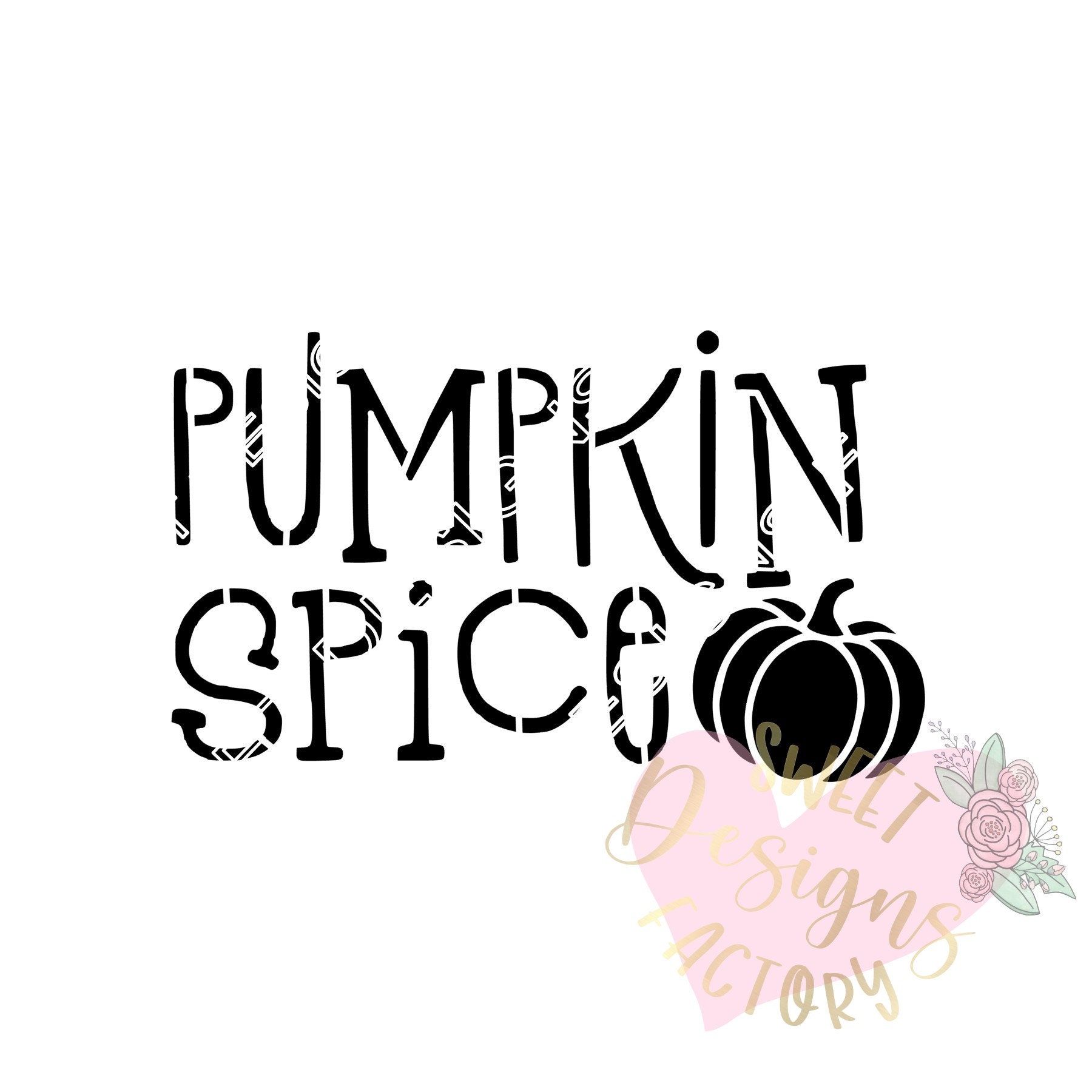 Fall Pumpkin Spice Cookie Stencil WA296 
