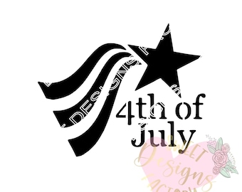 4th of July cookie stencil WF86