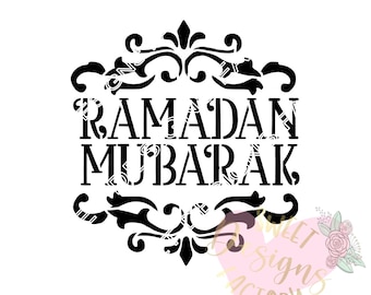 Ramadan Mubarak cookie stencil JTV197