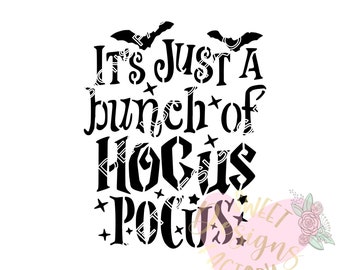 Halloween witches words cookie stencil H101