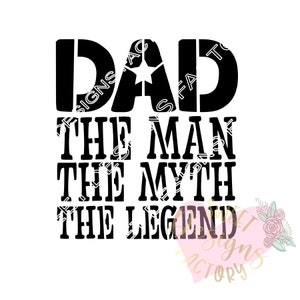 Father&#39;s day cookie stencil WF366