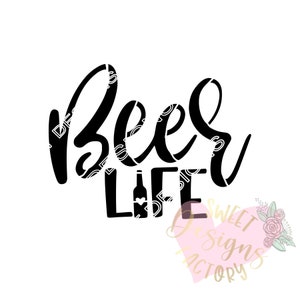 Father&#39;s day cookie stencil Beer life FT0048