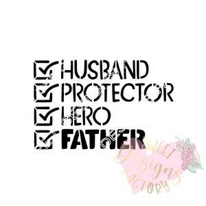 Father&#39;s day cookie stencil WF357