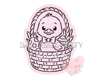 Easter duck paint your own PYO cookie stencil. Matching cutter available PS015