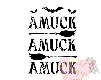Halloween cookie stencil H186