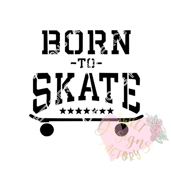skateboard cookie stencil born to skate dg312 etsy