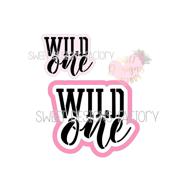 Wild One Cookie Stencil DG164 - Etsy