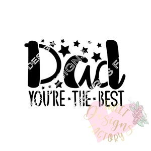 Father&#39;s day cookie stencil Best dad WF282