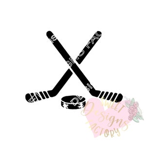 Hockey cookie stencil DG328