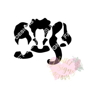 Halloween witches cookie stencil H106