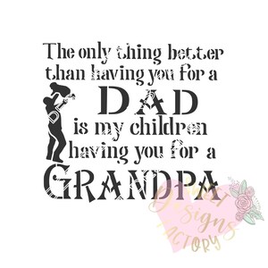 Father&#39;s day cookie stencil AV001