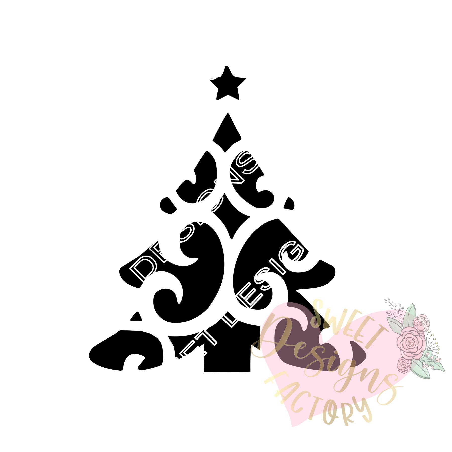 Sjabloon kerstboomkoekjes H311 - Etsy België, image size:1800x1800