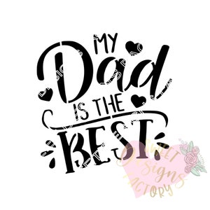 Father&#39;s day cookie stencil WF349