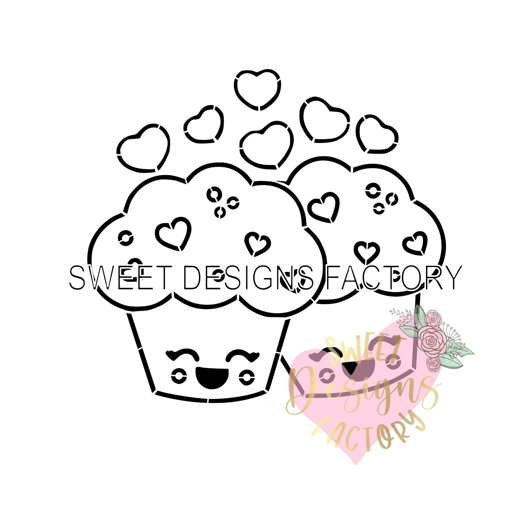 Cupcakes PYO Cookie Stencil Matching Cookie Cutter Available - Etsy Canada Cupcakes PYO Cookie Stencil Matching Cookie Cutter Available - Etsy Canada