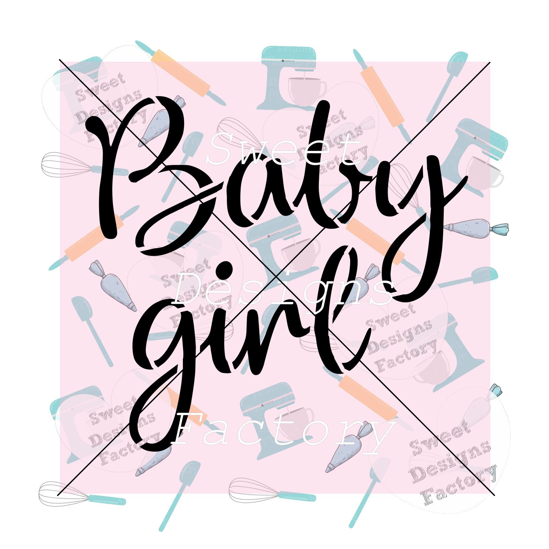 Baby girl cookie stencil JB69 Etsy