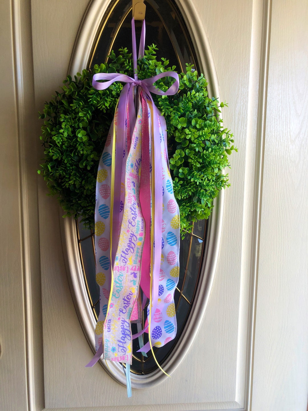 Easter Egg Hunt / Ribbon Set / Wreath Ribbon Hanger Set Etsy