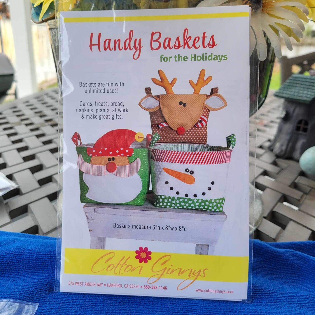 Handy Baskets for the Holidaysbasket Patterncotton Ginnys Etsy