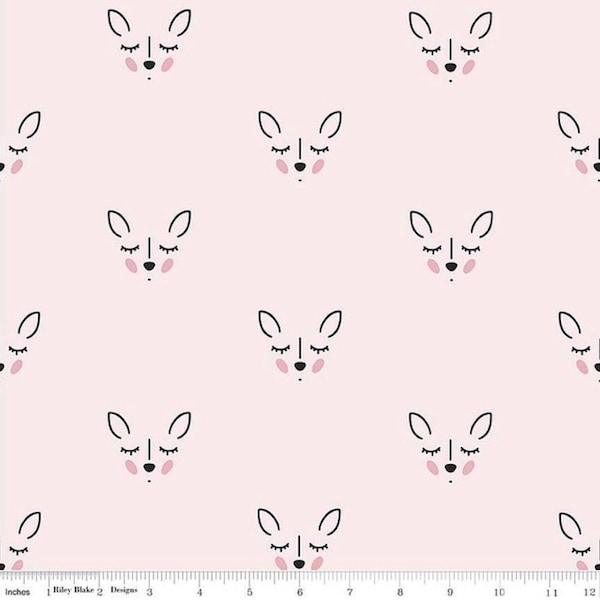 Double Gauze Deer Pink- fabric by the yard!