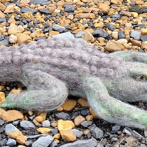 Needle felted Alligator. Made to order