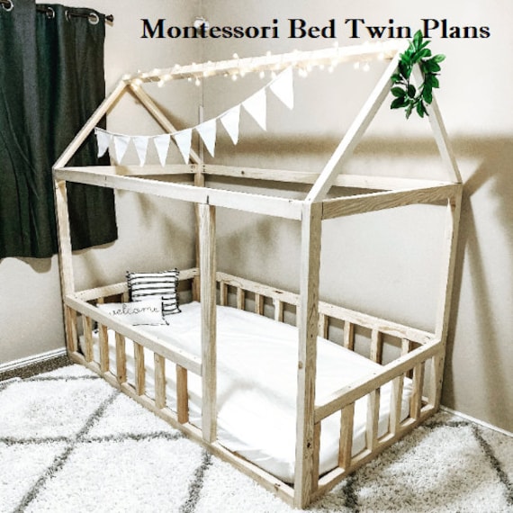 Montessori Queen Size Bed Plans Etsy