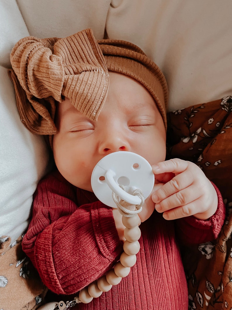 Pacifier Silicone Pacifier Baby Nursery Bibs 100 Etsy