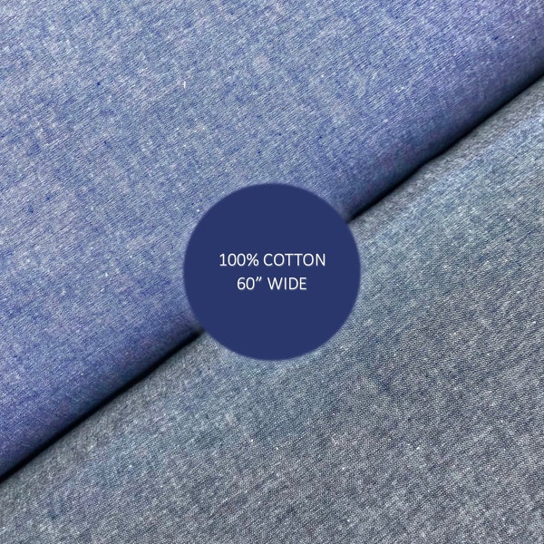 Chambray 100 % coton