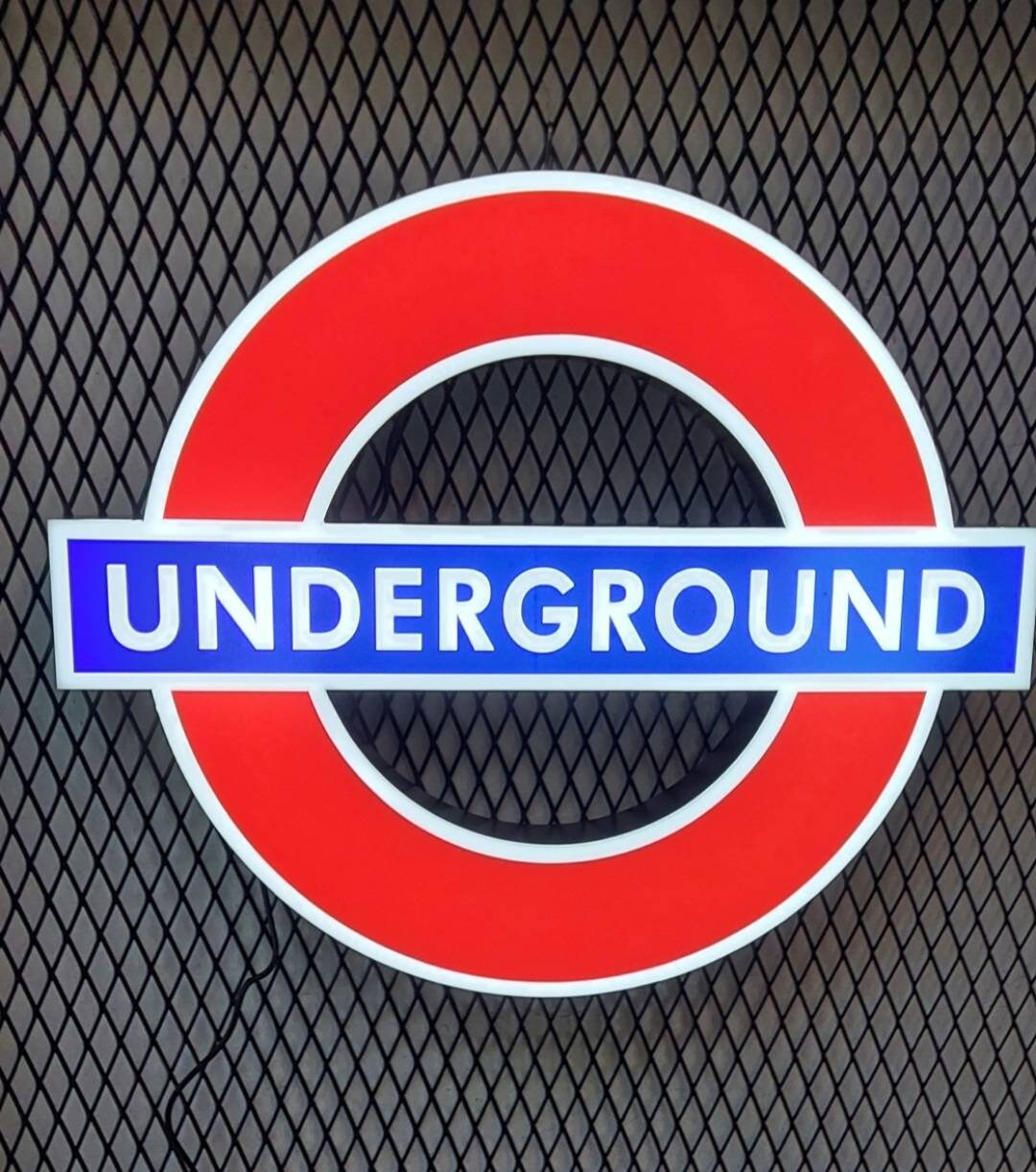 London Underground Light England Metro Sign Underground Etsy
