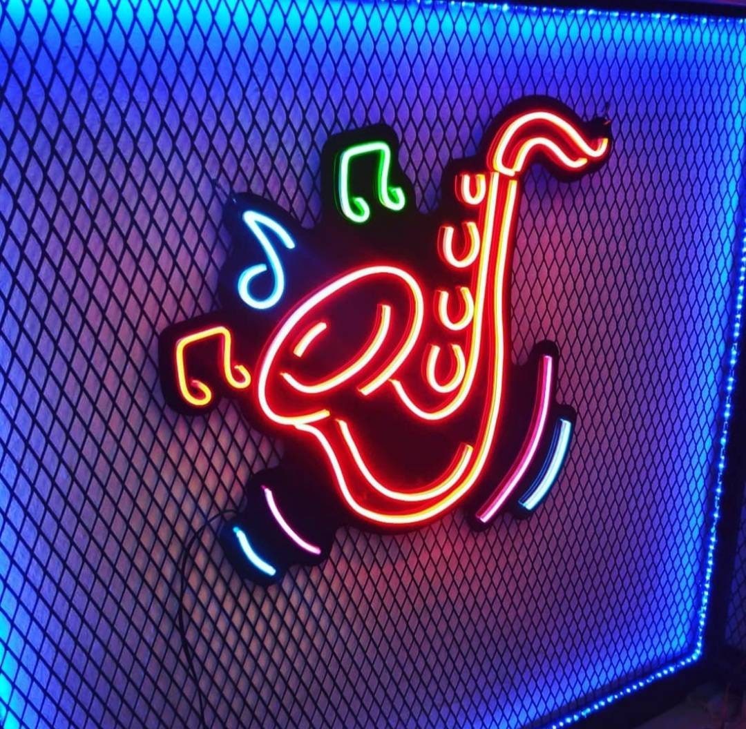 Saxophone Neon Sign Saxophone Neon Light Fixture Saxophone - Etsy