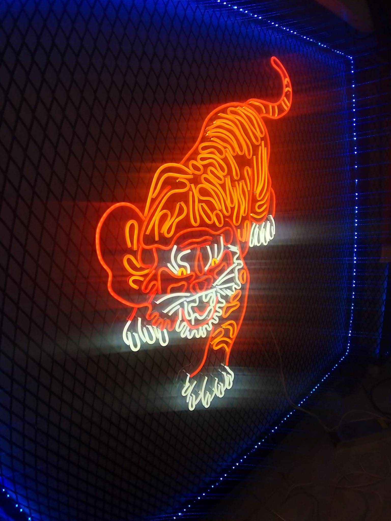 Tiger Motif Neon Sign Tiger Neon Wall Lamp Tiger Neon Sign - Etsy