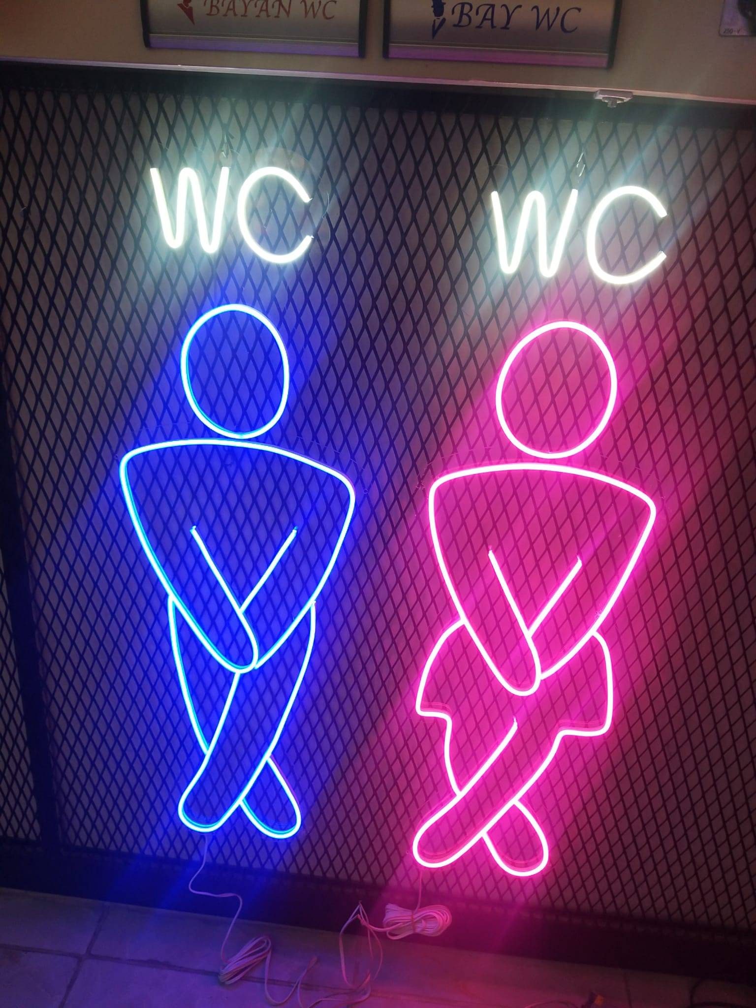 Toilet Sign Neon Light Toilet Sign Neon Sign Toilet Neon - Etsy