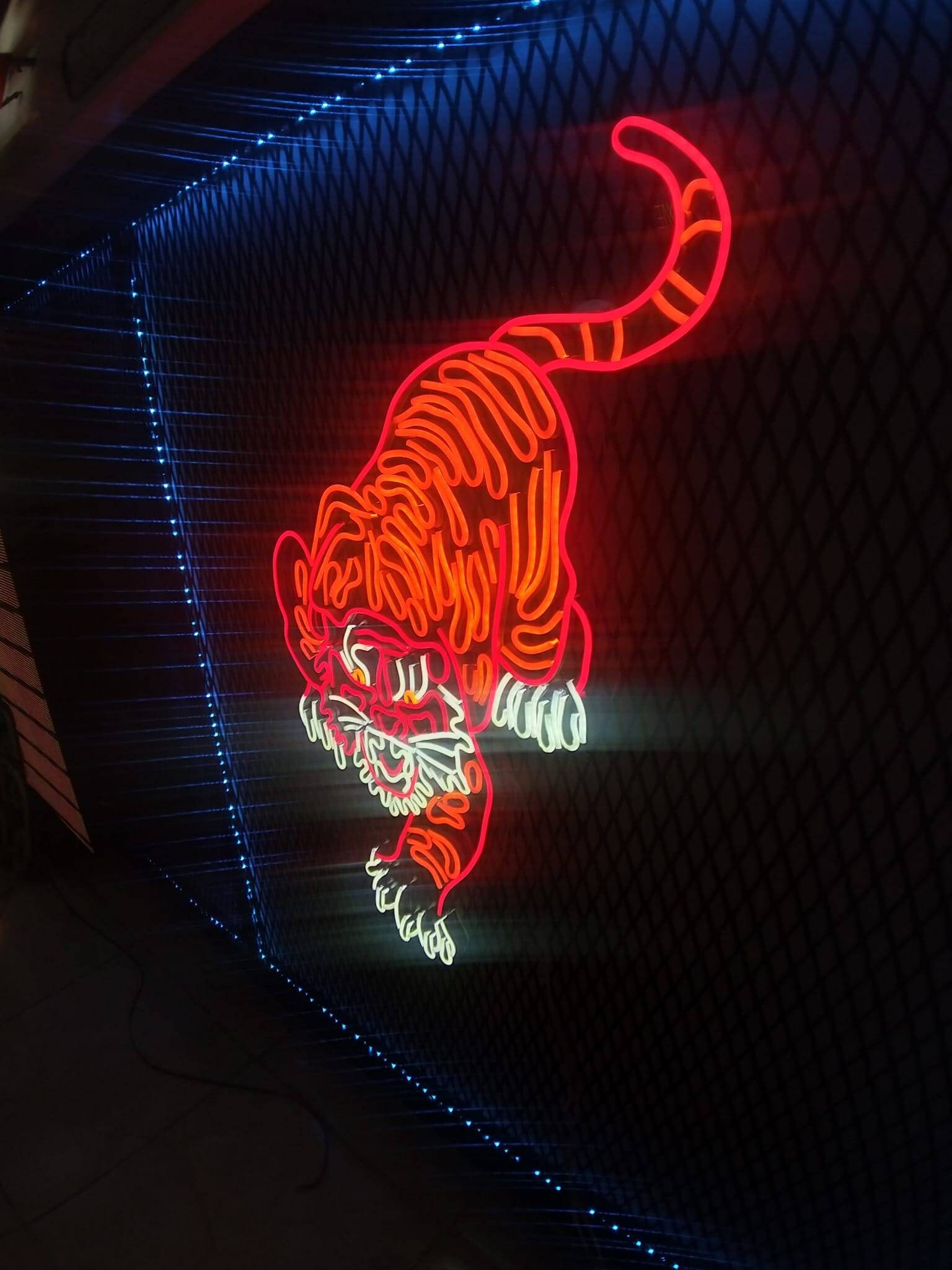 Tiger Motif Neon Sign Tiger Neon Wall Lamp Tiger Neon Sign - Etsy Australia