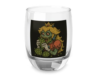 Zombie Princess Whiskey Glass