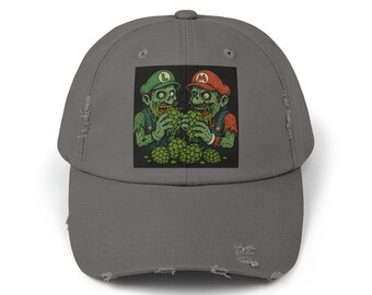 Zombie Bros Unisex Distressed Cap