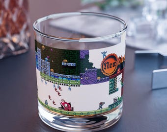 Megaman 'Newbies' Rocks Glass, 10oz