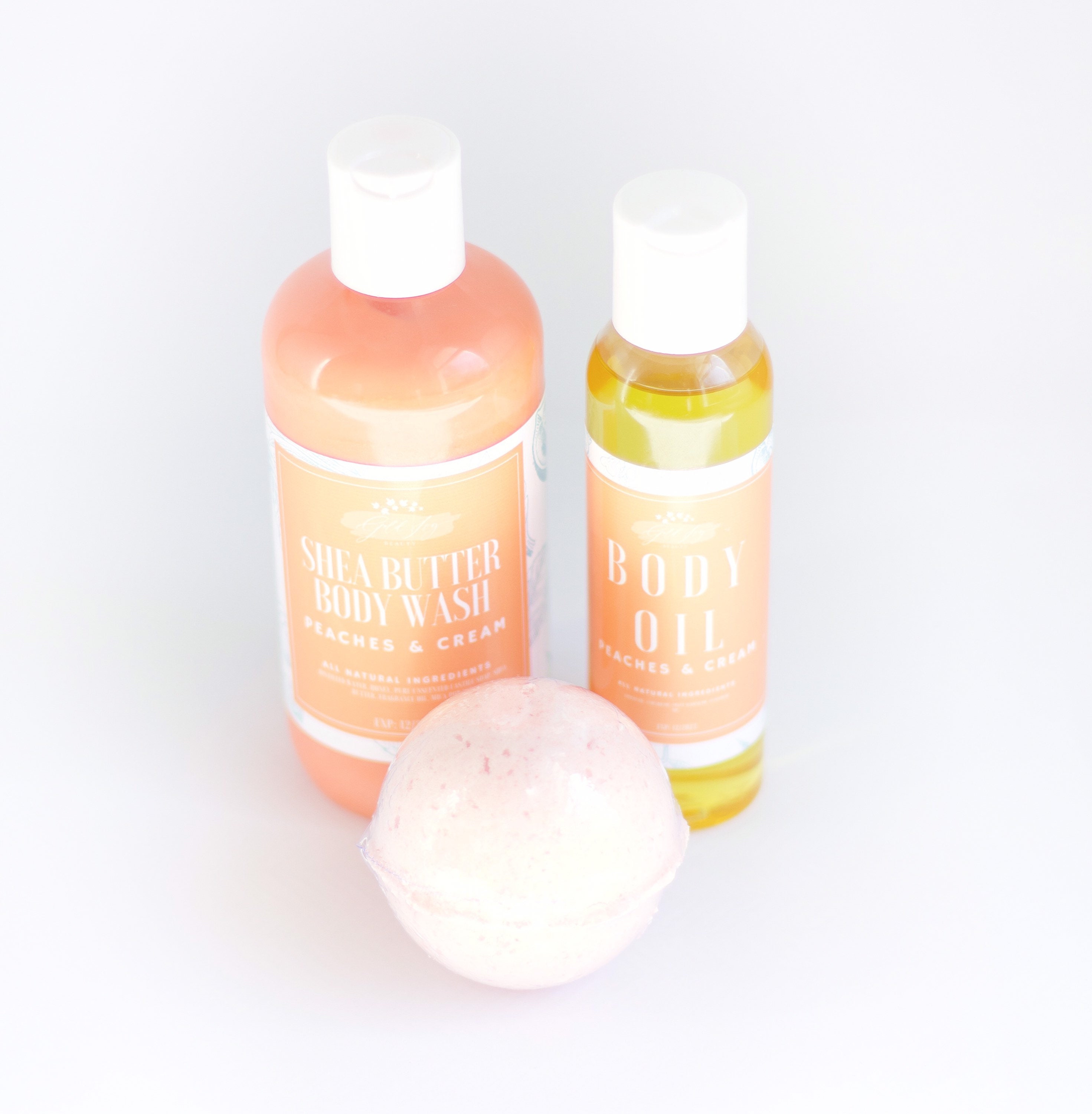 Bath Spa Gift Set Peaches and Cream Spa Bath Organic Etsy