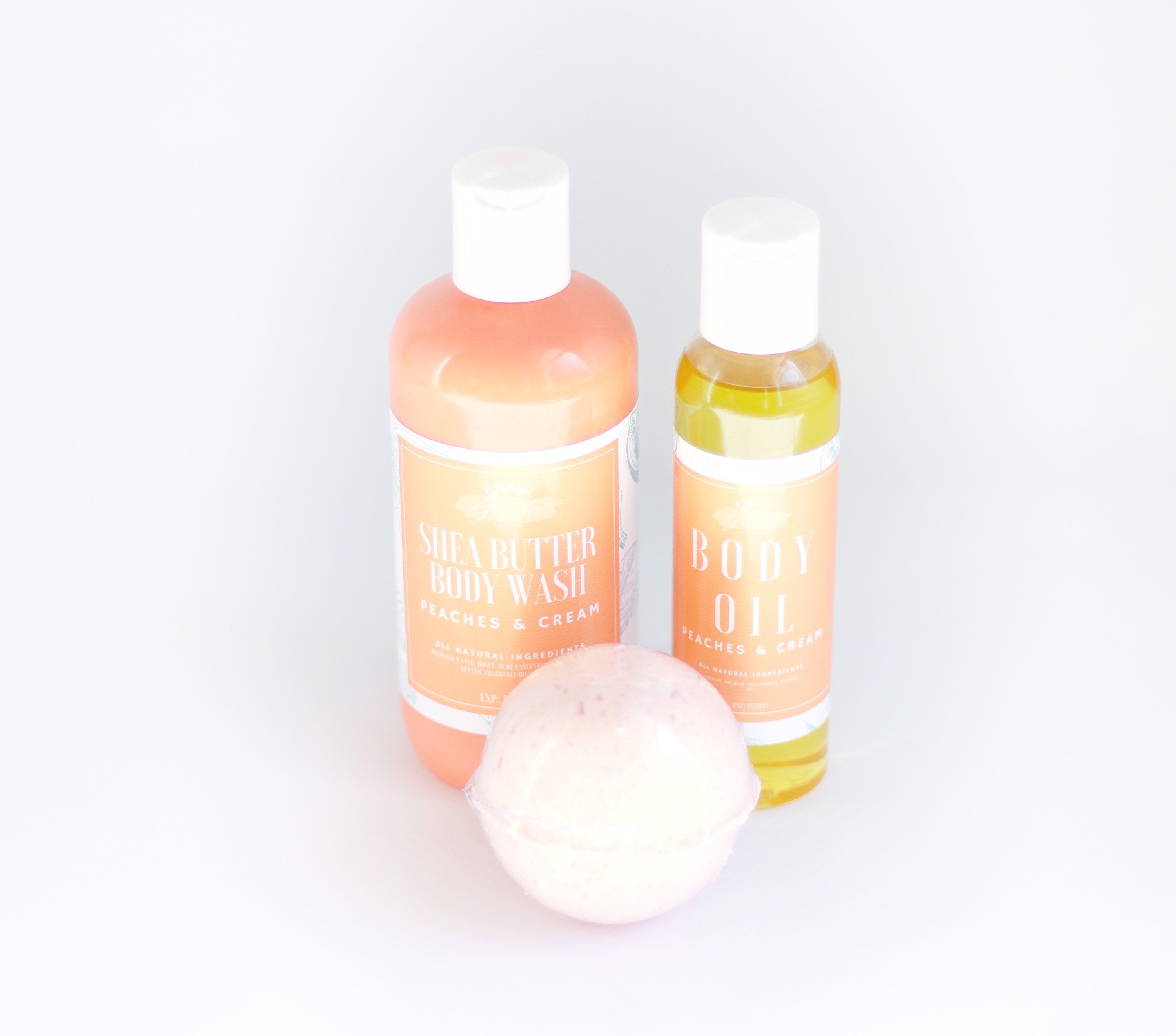 Bath Spa Gift Set Peaches and Cream Spa Bath Organic Etsy