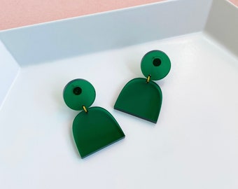 The Lad | Emerald Green Earrings