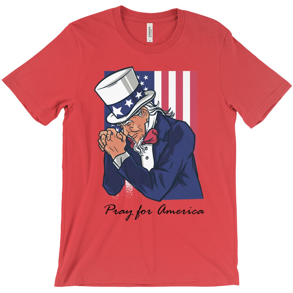 Uncle Sam shirt Pray for America God Bless America shirt | Etsy