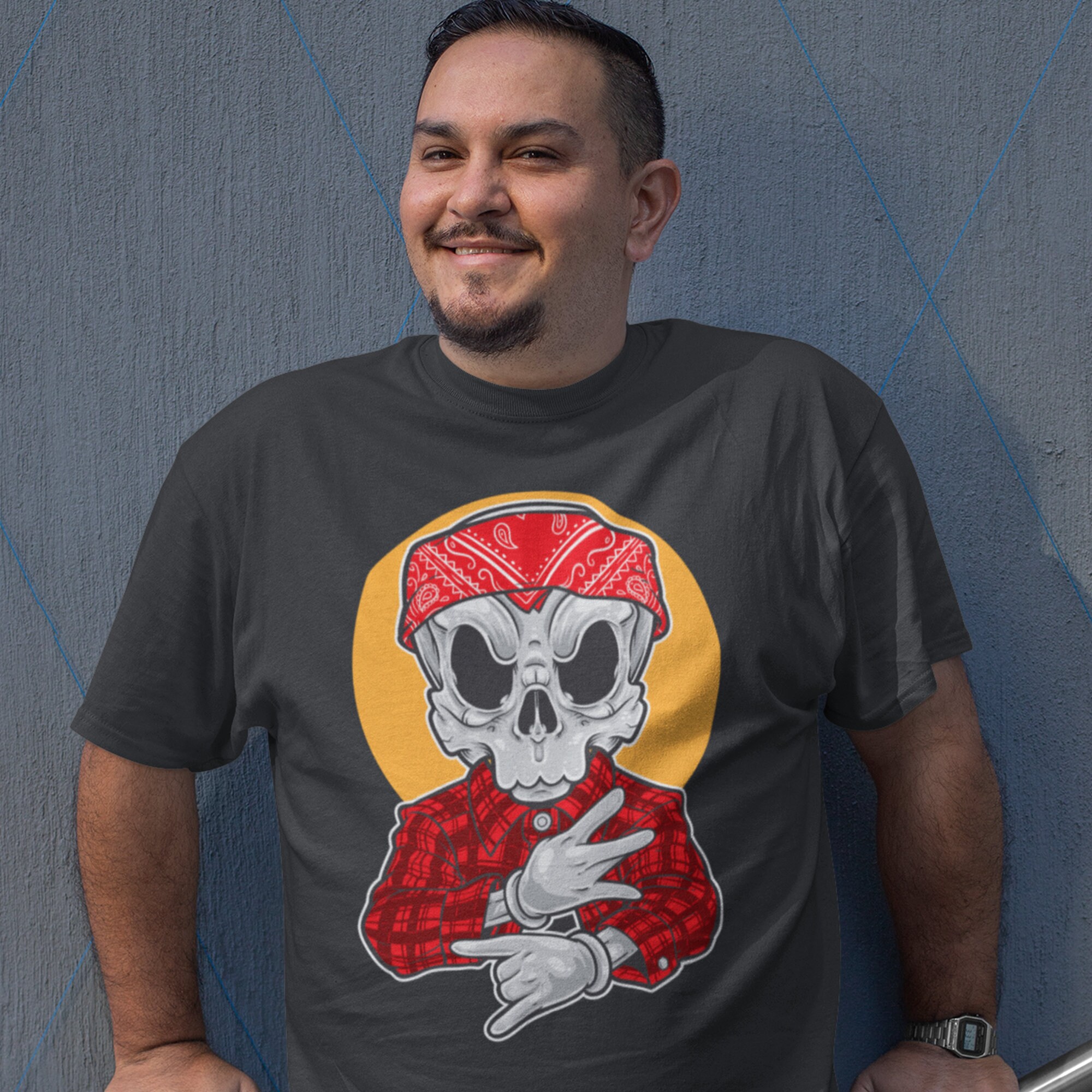 Ropa Chola camisa Chola gangsta de esqueleto de chola - Etsy México