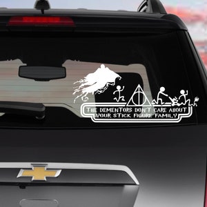 Don’t Care About Your Stick Figure Family Car Decal