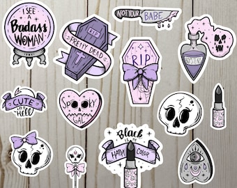 Spooky Gal Die Cut Sticker Pack