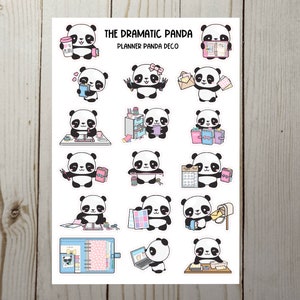 Planner Panda Sticker Sheet | Matrijs cuts