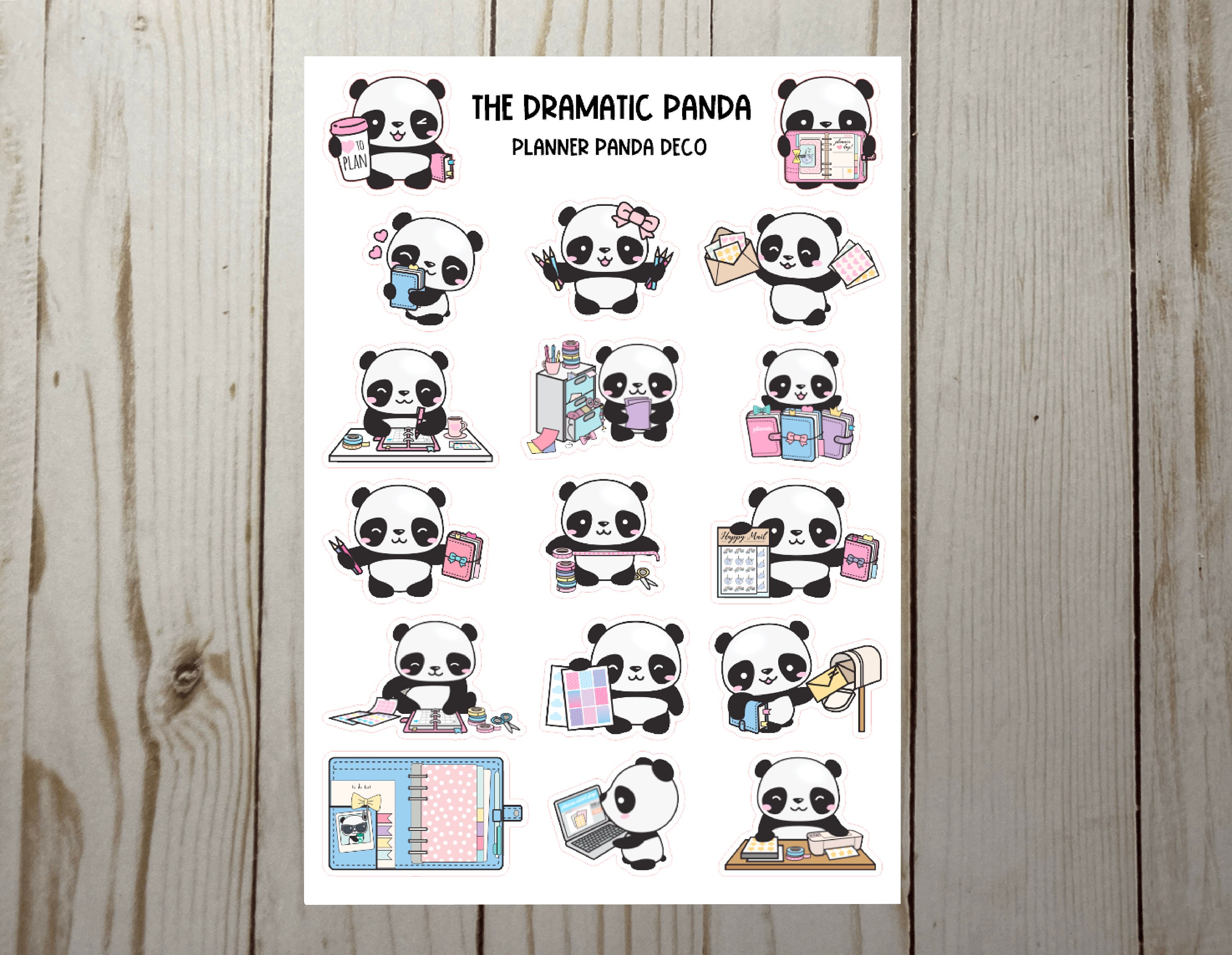 Planner Panda Sticker Sheet | Die Cuts - Etsy