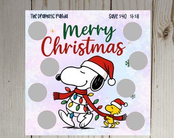 Peanuts Merry Christmas Savings Challenge Scratch Off
