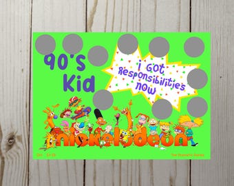 90s Kid Savings Challenge Scratch Off