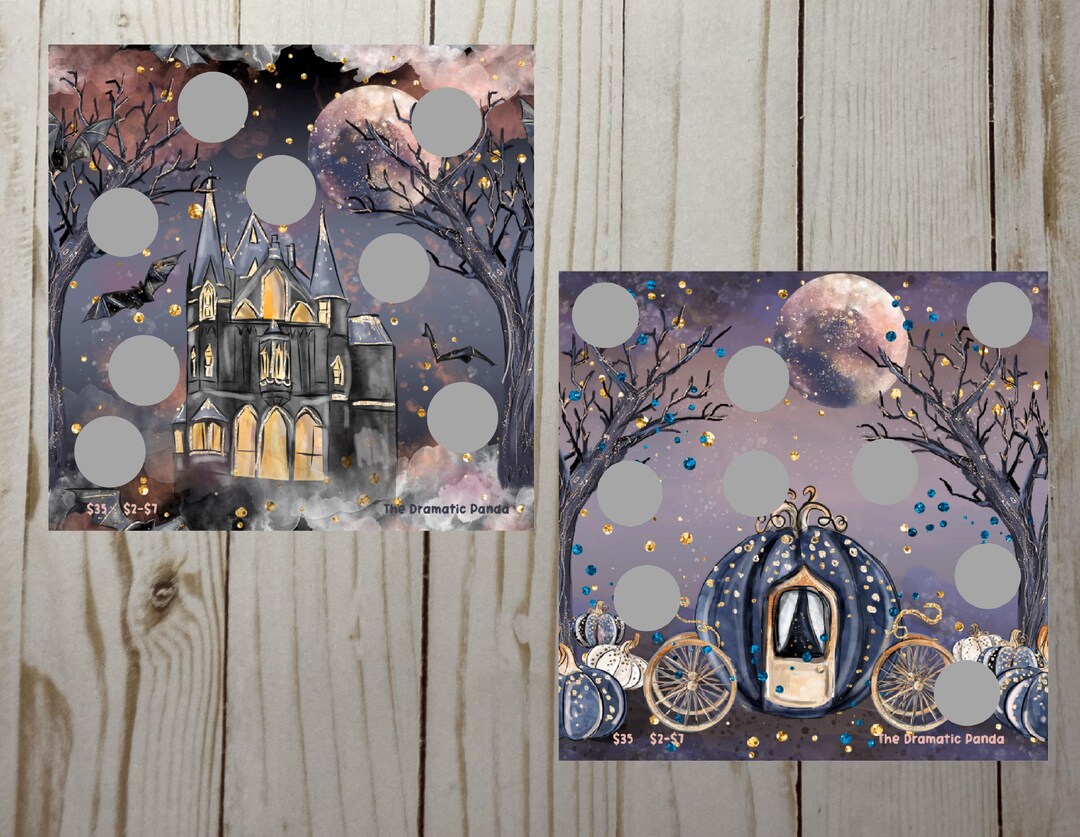 Enchanted Night Savings Challenge Scratch off Set of 2 - Etsy