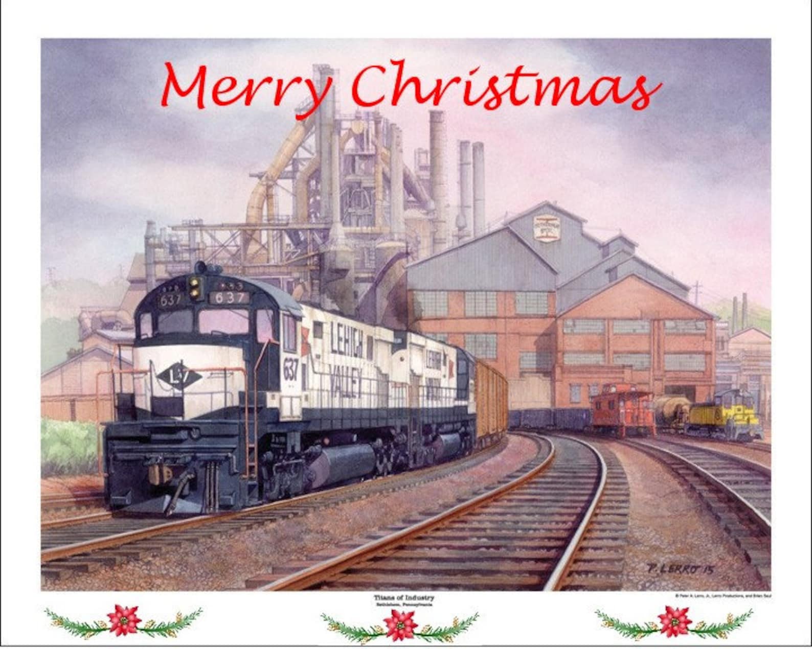 Train Christmas Cards 