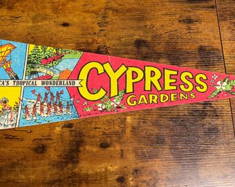 Vintage Cypress Gardens, Florida pennant