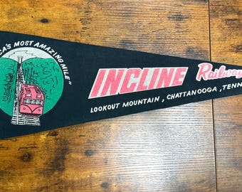 Vintage Incline Railway Lookout Mountain, Chattanooga, TN pennant