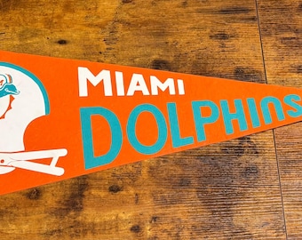 Vintage NFL Miami Dolphins pennant